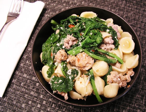 pasta with sausage and broccoli rabe