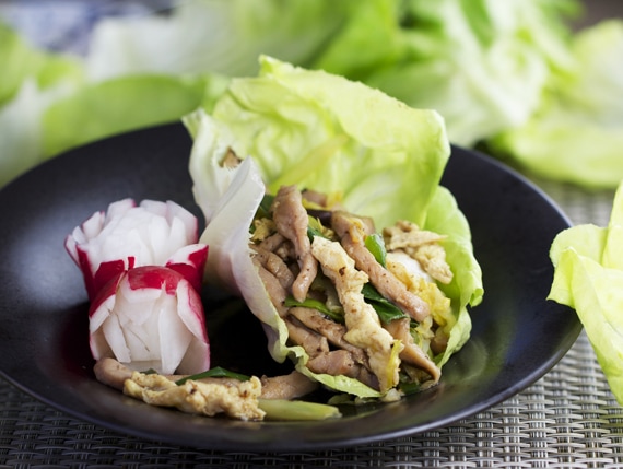 recipe for moo shu pork with lettuce wraps