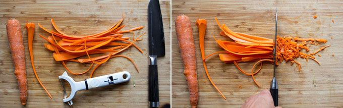 how to finely dice carrots