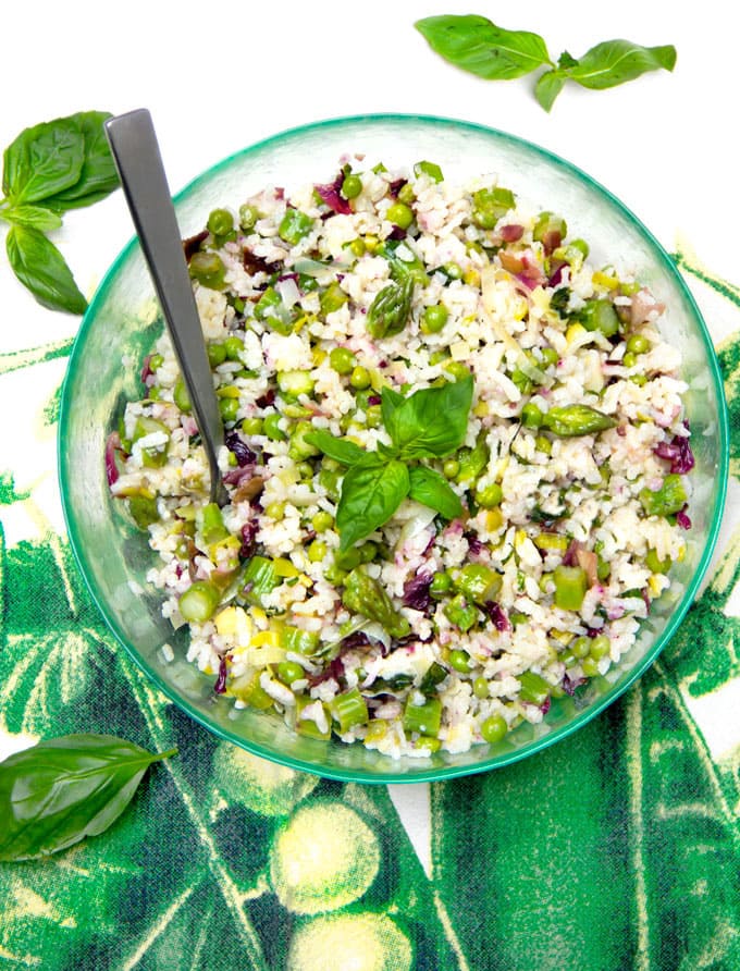 Mediterranean Rice Salad - Vegetarian and Gluten-Free
