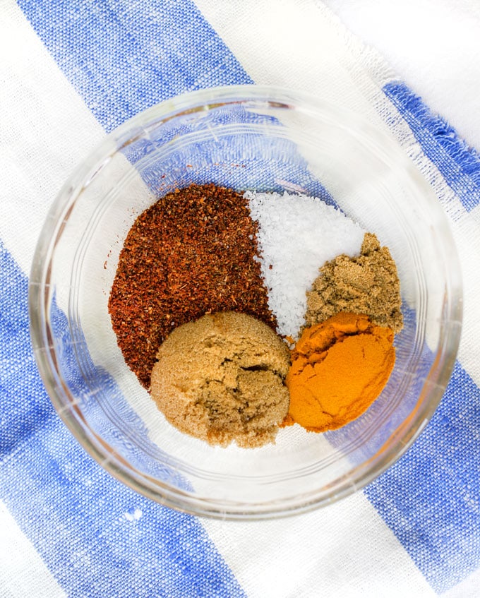 spices for making Indonesian sate
