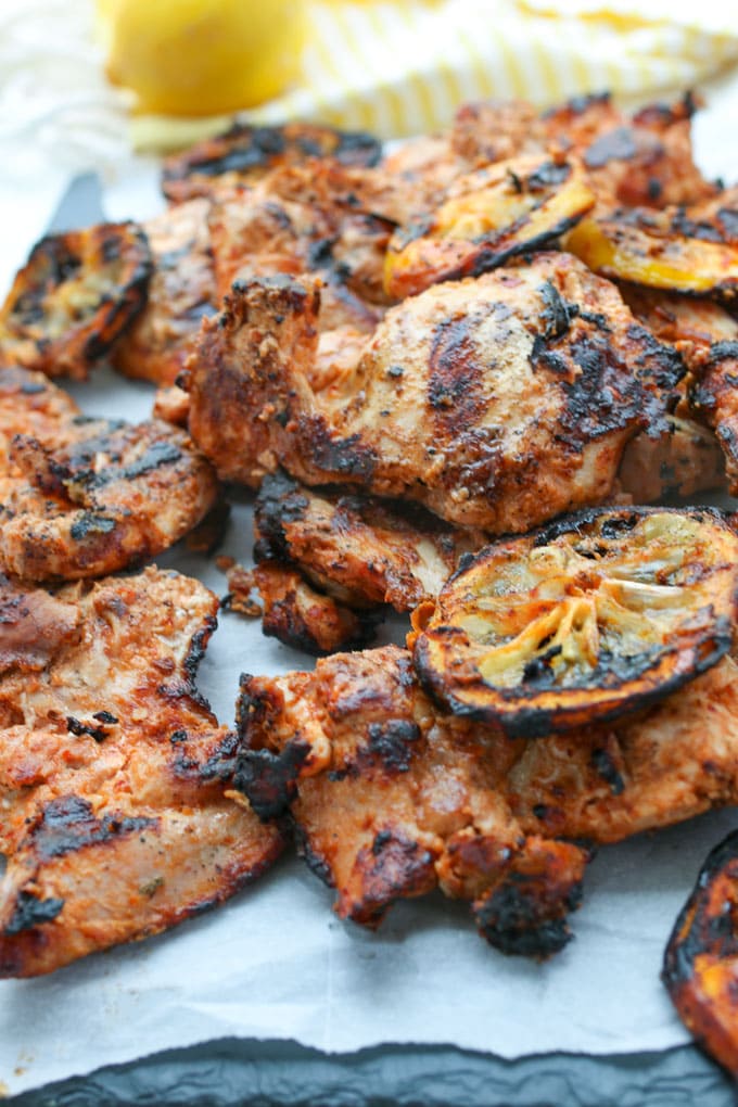 Grilled aleppo pepper chicken