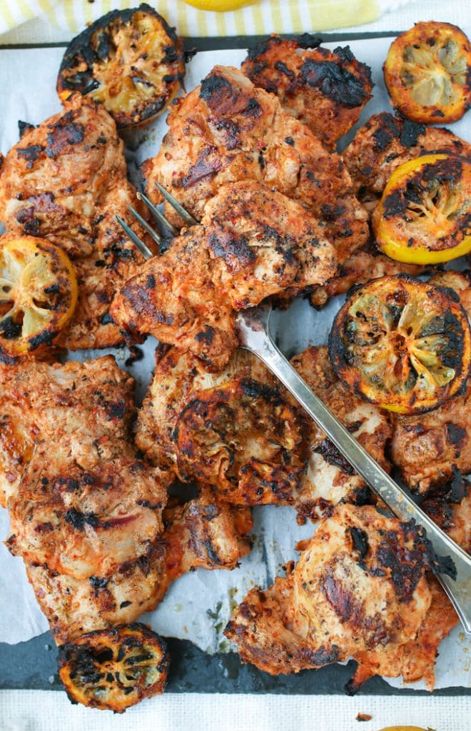 Grilled Aleppo Pepper Chicken Thighs Recipe l Panning The Globe
