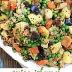 pinterest pin: roasted vegetables