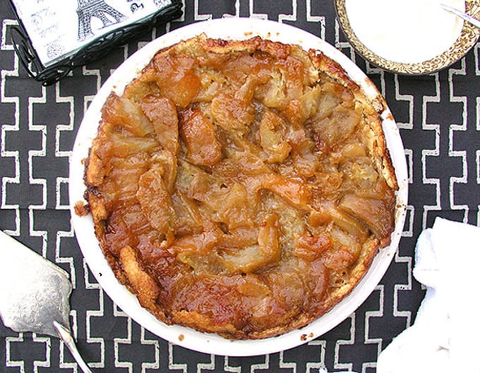 Tarte Tatin is France's buttery upside down caramelized apple tart. It's one of the best desserts in the world. The recipe is a challenge but so worth it! l www.panningtheglobe.com 