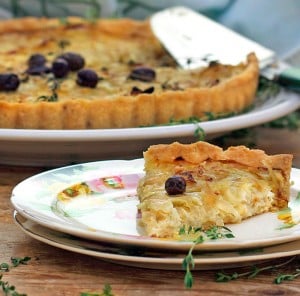 French Onion Tart - Panning The Globe