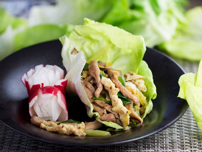 Moo Shu Pork Lettuce Wraps