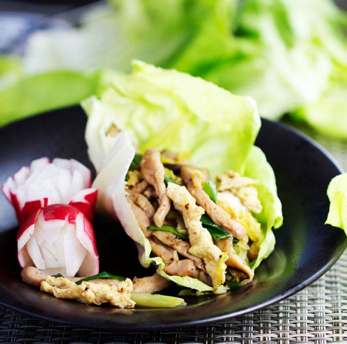 Moo Shu Pork Lettuce Wraps 