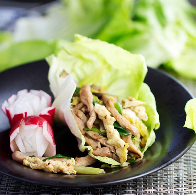 Moo Shu Pork Lettuce Wraps - Panning The Globe