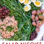 Pinterest Pin: Tuna Salad Nicoise