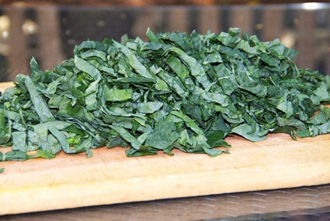 shredded lacinato kale