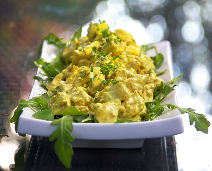 Curried Chicken Salad: Everyone needs a great curried chicken salad recipe in their repertoire | Panning the Globe