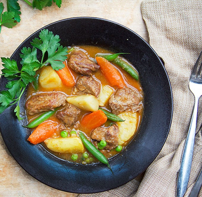 Lamb Stew with Spring Vegetables by Panning The Globe