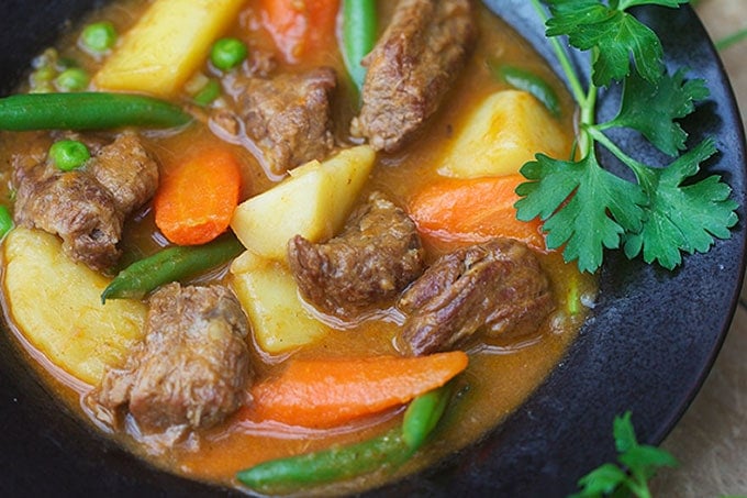 Lamb Stew with Spring Vegetables by Panning The Globe
