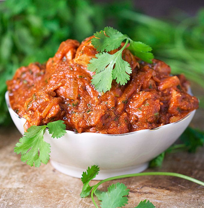 It's easy to make delicious chicken tikka masala at home. Your grill is the perfect substitute for a tandoor oven. Marinate, grill and coat chicken with scrumptious creamy tomato sauce flavored with ginger, garlic and wonderful Indian spices. Serve with rice to soak up the delicious sauce.