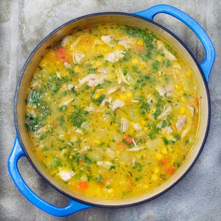 Colombian Chicken Soup: Ajiaco - Panning The Globe