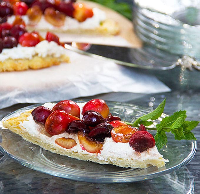 Fresh Cherry Tart | Panning The Globe