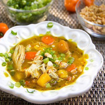 Jamaican Curried Chicken Stew with Rum and Mango by Panning The Globe