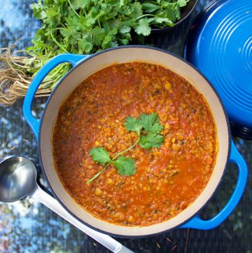 Moroccan Lentil Soup | Panning The Globe