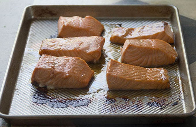 perfectly cooked salmon
