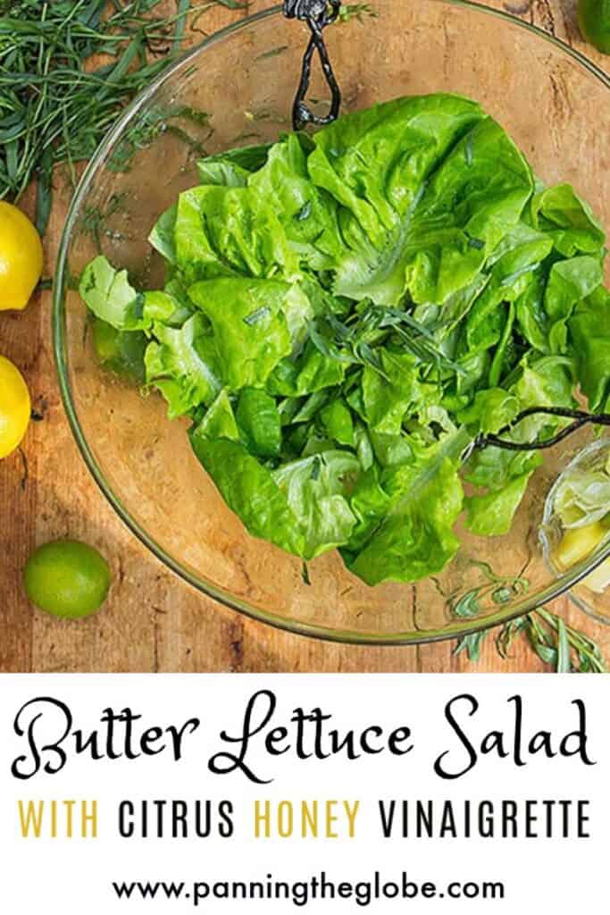 Butter lettuce salad pin