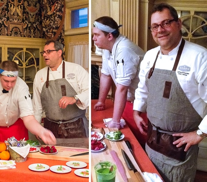 Chef Jeff Fournier at Newton's Art of Food event