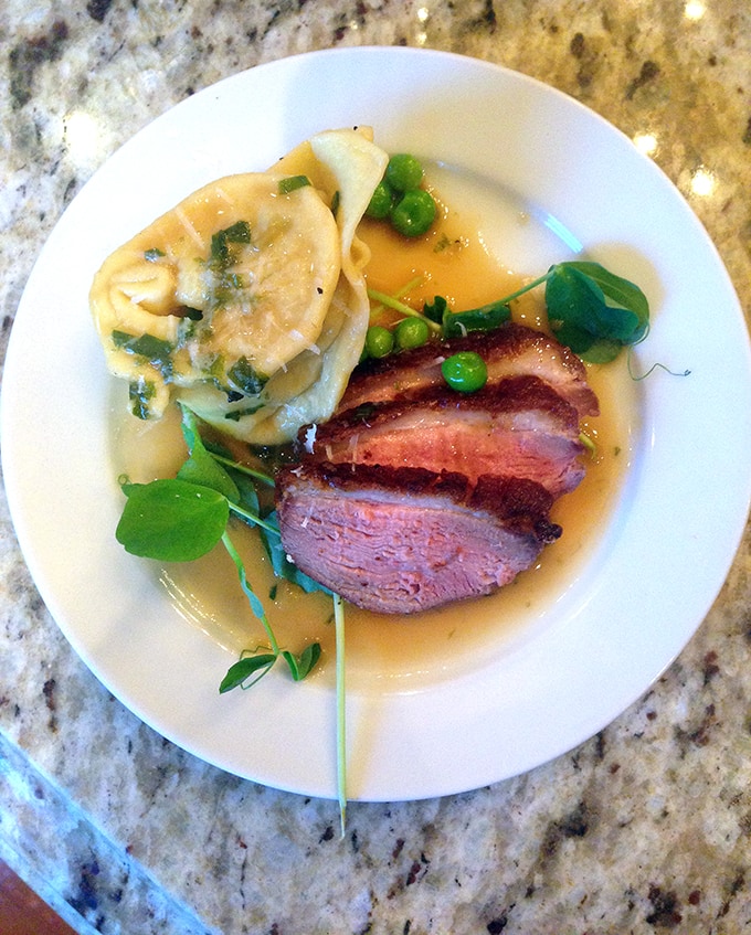 Roast Duck and Duck Ravioli by Chef Turano