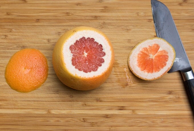 step-by-step instructions, how to section a grapefruit