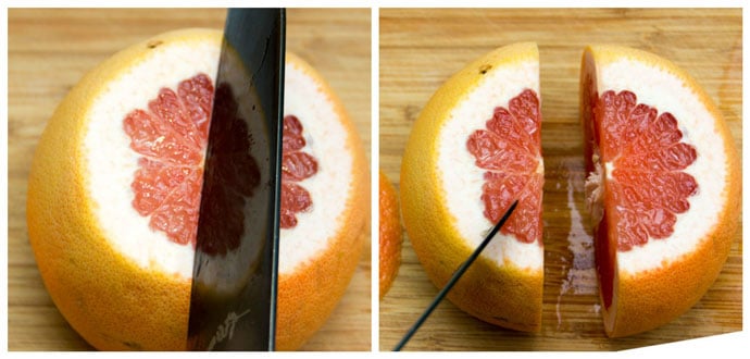 how to section a grapefruit step one