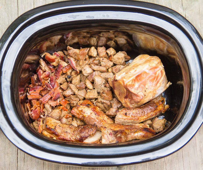 browned meats for slow cooker feijoida