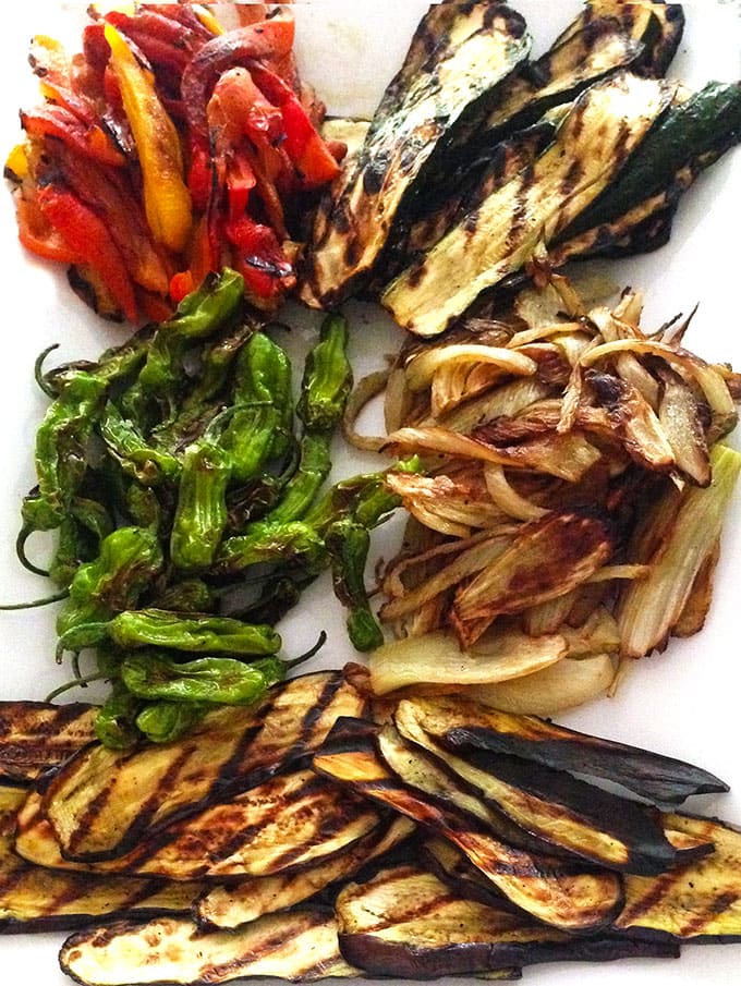 Italian-style grilled vegetable antipasto