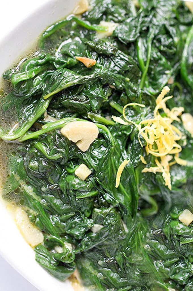 How To Turn A Bag Of Frozen Spinach Into Your Kids' Favorite Recipe: Spinach With Garlic & Olive Oil | Foodlets