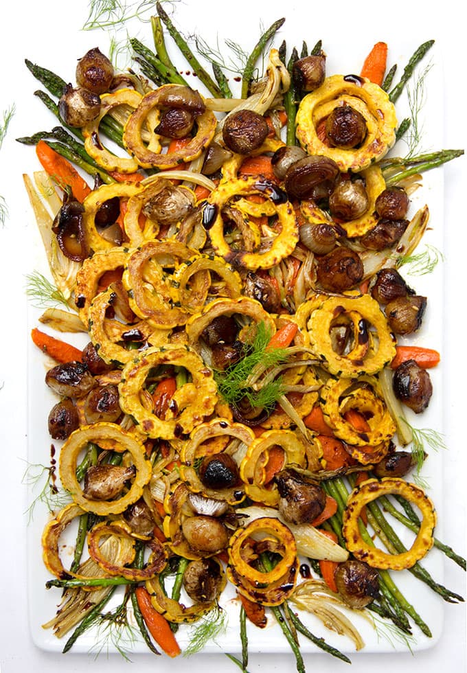 Roasted Vegetable Antipasto • Panning The Globe