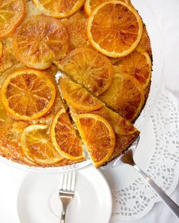Orange Vanilla Upside Down Cake - The perfect holiday dessert - Panning The Globe