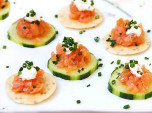 Smoked Salmon Tartare - an easy, elegant appetizer recipe from Panning The Globe