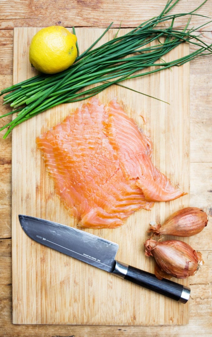 Smoked Salmon Tartare - an easy, elegant appetizer recipe from Panning The Globe 