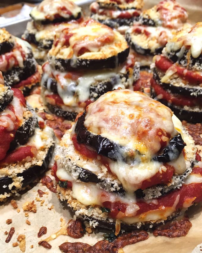 Eggplant Parmesan Stacks