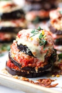 Eggplant Parmesan Stacks • Panning The Globe