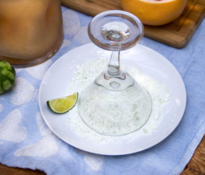 How to rim a glass for a margarita