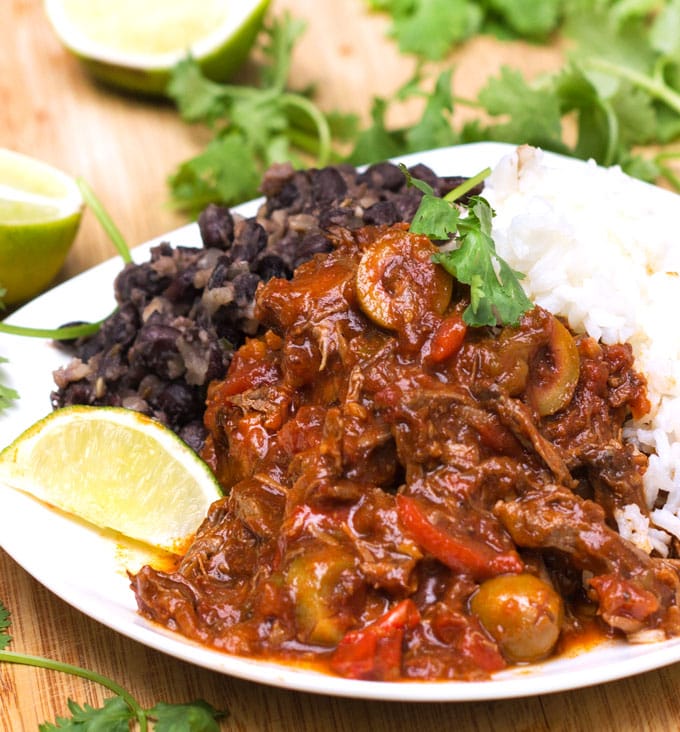 Slow Cooker Ropa Vieja Recipe: Cuba's famously delicious shredded beef stew with peppers