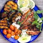 With this simple 3-ingredient marinade and glaze you can make the most addictively delicious grilled chicken and eggplant. An easy recipe featuring North Africa's addictively delicious chili paste.