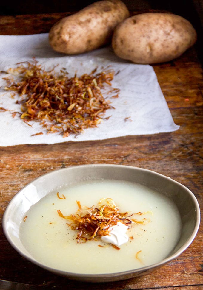 This 2 ingredient Potato Leek Soup recipe is so easy to make and delicious enough for any occasion