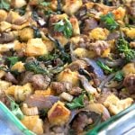 Italian sausage stuffing with broccoli rabe and parmesan, onions, garlic and a zing of hot paprika, (yummm!) Perfect for Thanksgiving I Panning The Globe