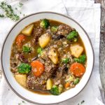 Beef Mushroom Soup - rich and hearty with plenty of meat, potatoes, vegetables and nutritious buckwheat - delicious, healthy, gluten free comfort food.