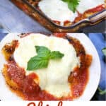 Pinterest pin: Chicken parmesan