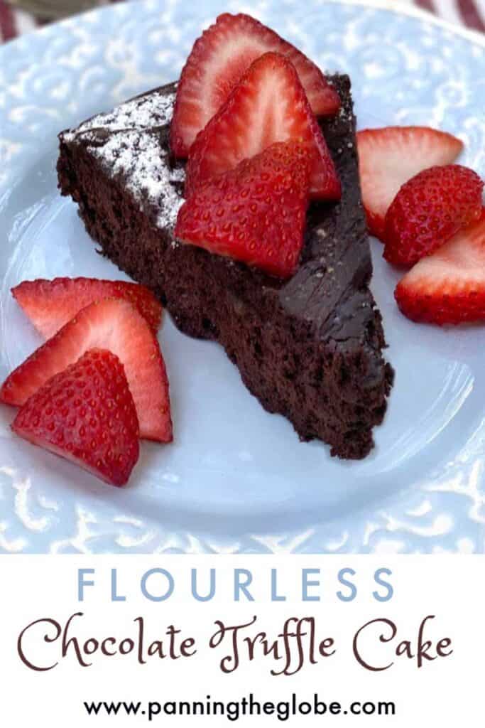 Flourless Chocolate Truffle Cake Recipe l Panning The Globe