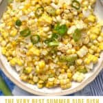 bowl of corn kernels with scallions