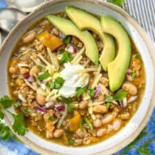Easy White Bean Turkey Chili Verde-image
