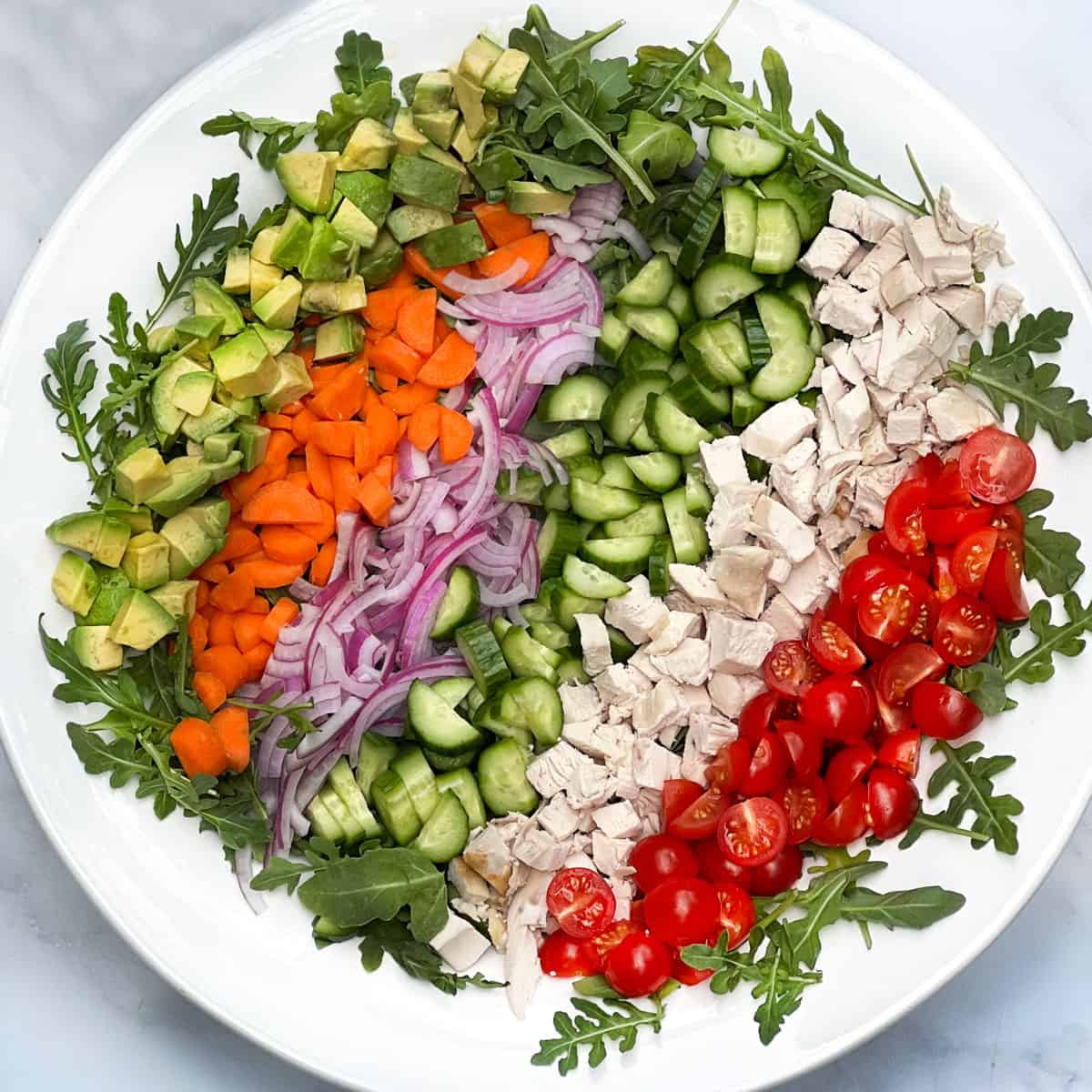 Rotisserie Chicken Chopped Salad Recipe - Panning The Globe